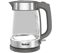 Электрочайник Tefal Glass Kettle, 1,7л, стекло, серый