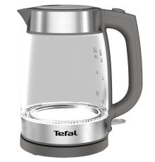Электрочайник Tefal Glass Kettle, 1,7л, стекло, серый