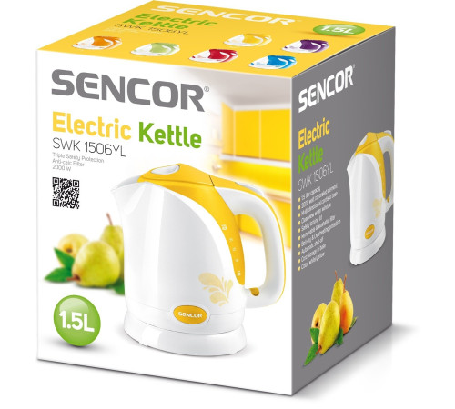 Электрический чайник Sencor SWK1506YL