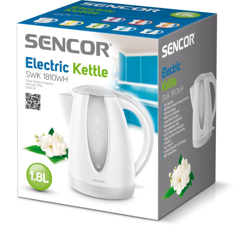 Электрический чайник Sencor SWK1810WH