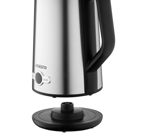 Электрочайник Ardesto EKL-X52E/1.5 л/2200 Вт/двойные стенки/LED дисплей/4 темп. режима/Strix контроль/нержавеющая сталь
