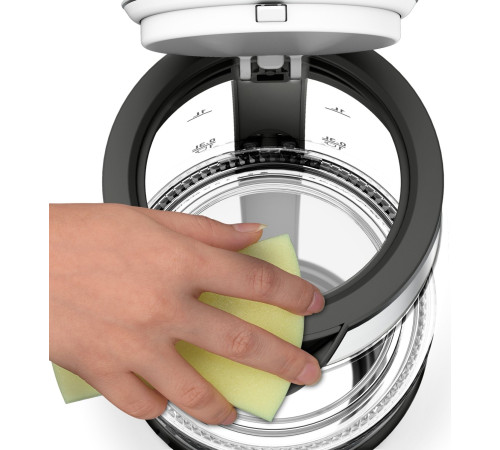 Электрочайник Tefal Glass Kettle, 1,7л, стекло, серый