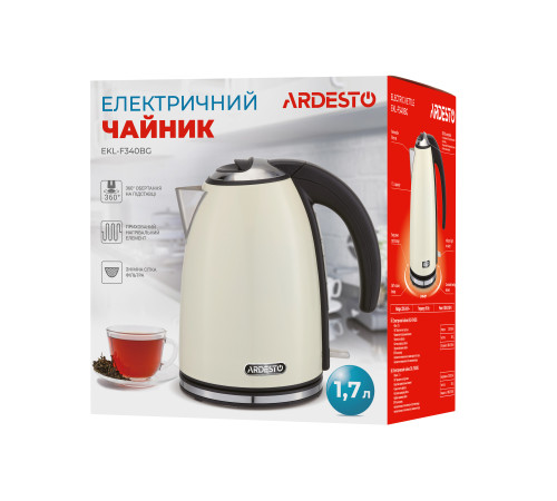Електрочайник Ardesto EKL-F340BG