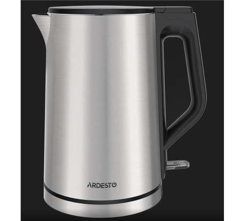 Электрочайник Ardesto EKL-X51/1.5 л/2200 Вт/двойные стенки/Strix контроль/нержавеющая сталь