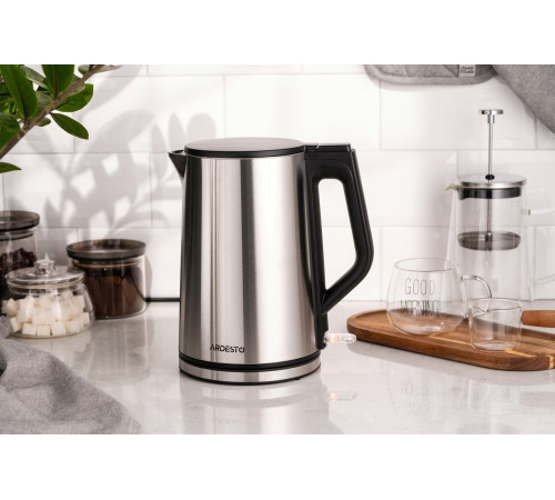 Электрочайник Ardesto EKL-X51/1.5 л/2200 Вт/двойные стенки/Strix контроль/нержавеющая сталь