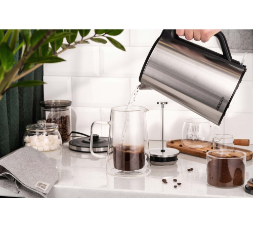 Электрочайник Ardesto EKL-X51/1.5 л/2200 Вт/двойные стенки/Strix контроль/нержавеющая сталь