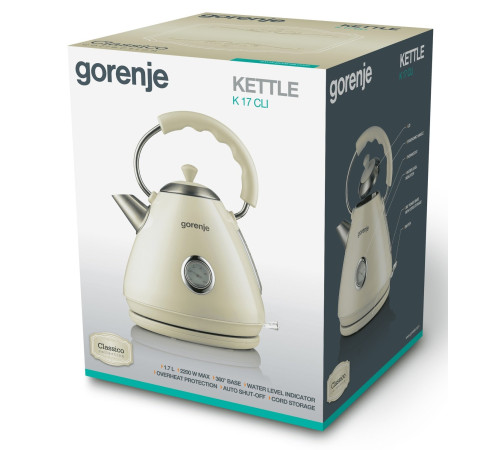 Электрочайник Gorenje K17CLI