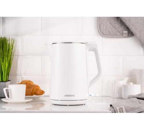 Электрочайник Ardesto EKL-X50/1.7 л/2200 Вт/двойные стенки/Strix контроль/белый