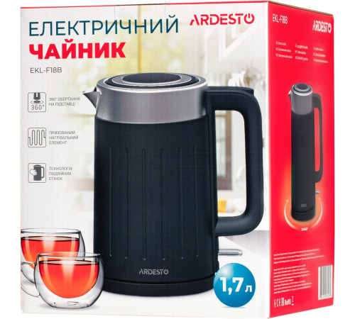 Електрочайник Ardesto EKL-F18B