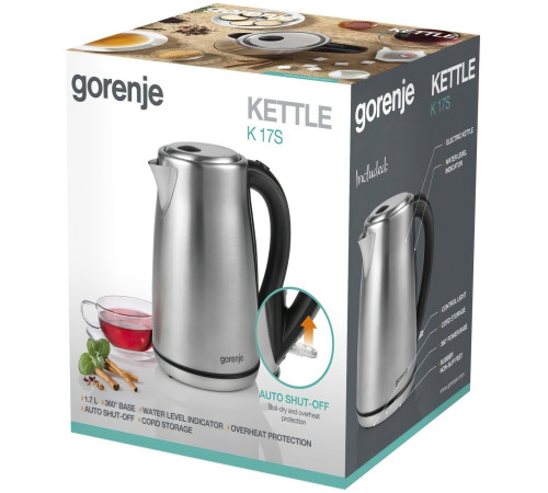 Електрочайник Gorenje K17S