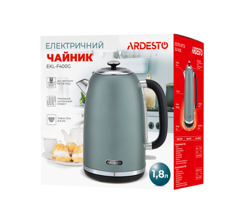 Електрочайник Ardesto EKL-F400G