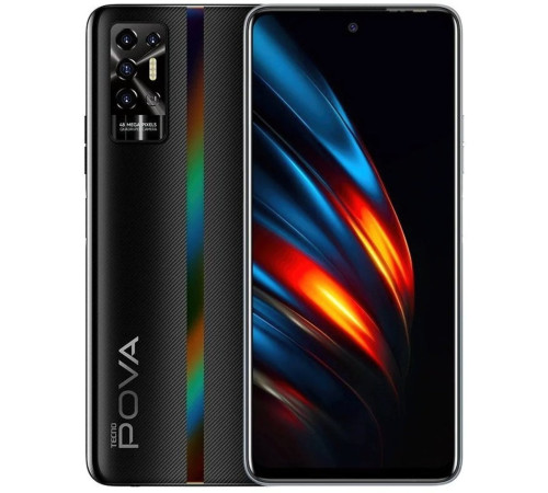 Смартфон TECNO POVA-2 (LE7n) 4/64Gb Dazzle Black