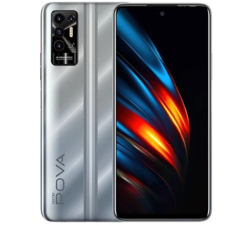 Смартфон TECNO POVA-2 (LE7n) 4/64Gb Polar Silver