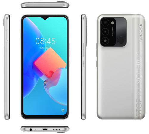 Смартфон TECNO Spark 8С (KG5n) 4/64Gb Diamond Grey