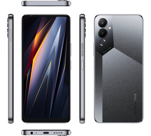 Смартфон TECNO POVA-4 (LG7n) 8/128Gb Uranolith Grey