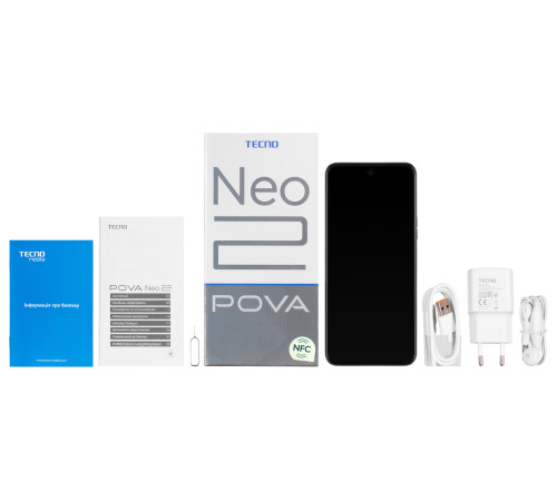 Смартфон TECNO POVA-4 (LG7n) 8/128Gb Uranolith Grey
