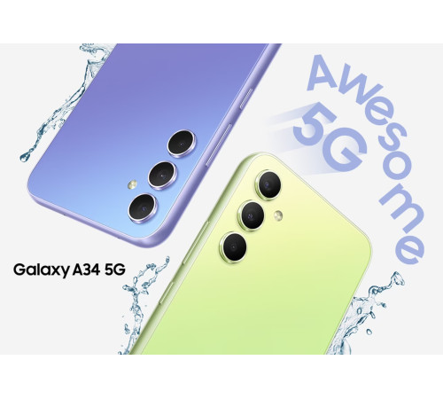 Смартфон Samsung Galaxy A34 5G 8/256Gb Black (SM-A346EZKESEK)