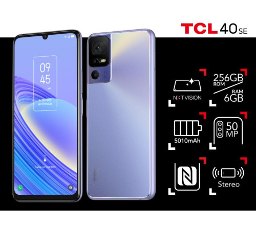 Смартфон TCL 40 SE (T610K2) 6/256GB Twilight Purple