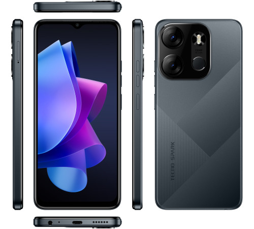 Смартфон TECNO Spark Go 2023 (BF7) 4/64Gb Endless Black