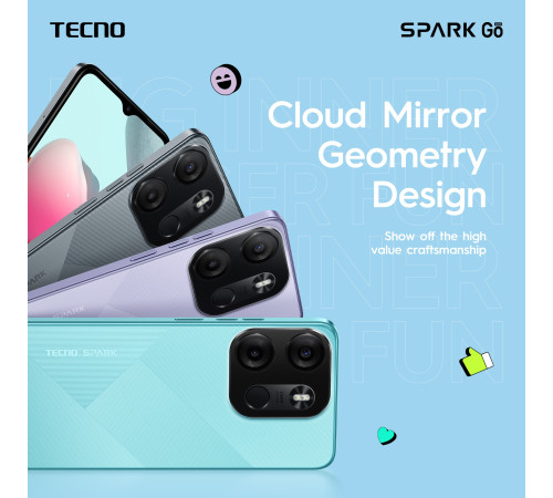 Смартфон TECNO Spark Go 2023 (BF7) 4/64Gb Endless Black