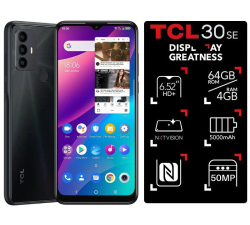 Смартфон TCL 30 SE (6165H) 4/64Gb Space Gray