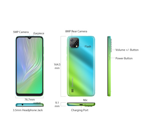 Смартфон Blackview A55 3/16Gb Summer Mojito