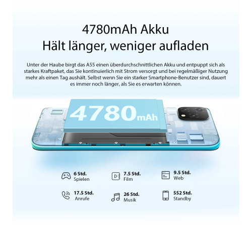 Смартфон Blackview A55 3/16Gb Summer Mojito