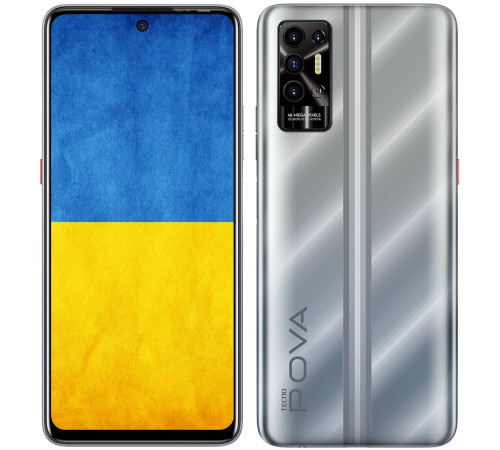 Смартфон TECNO POVA-2 (LE7n) 4/64Gb Polar Silver