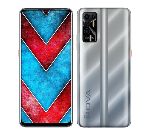 Смартфон TECNO POVA-2 (LE7n) 4/64Gb Polar Silver