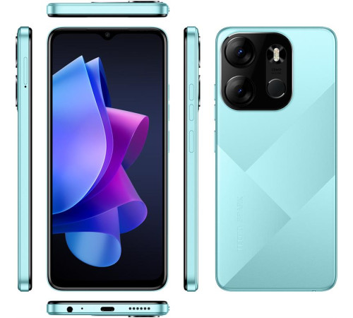 Смартфон TECNO Spark Go 2023 (BF7) 4/64Gb Uyuni Blue