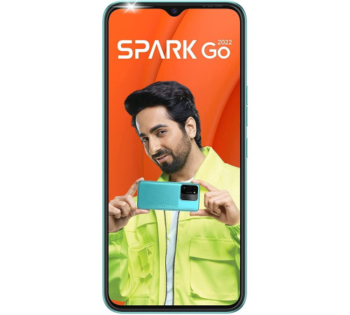 Смартфон TECNO Spark Go 2022 (KG5m) 2/32Gb Dual SIM Turquoise Cyan