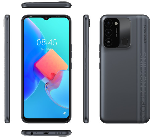 Смартфон TECNO Spark 8С (KG5k) 4/128Gb Magnet Black