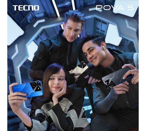 Смартфон TECNO POVA 5 (LH7n) 8/256Gb Mecha Black