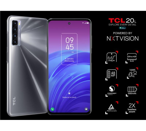 Смартфон TCL 20L (T774H) 4/128Gb Eclipse Black