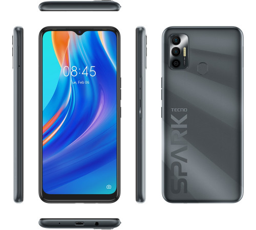 Смартфон TECNO Spark 7 (KF6n) 4/128Gb Magnet Black
