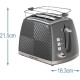 Тостер Russell Hobbs 26392-56 Groove, сірий
