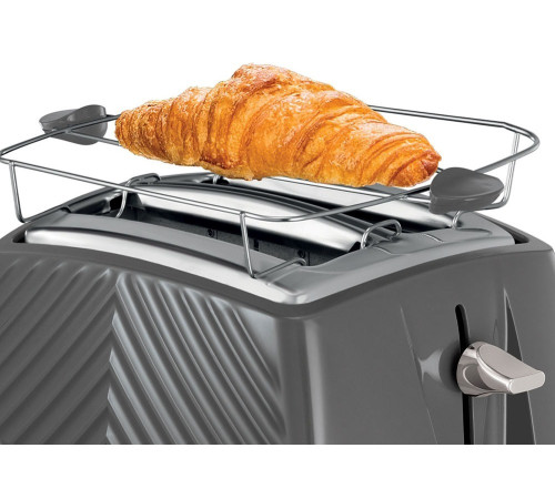 Тостер Russell Hobbs 26392-56 Groove, сірий