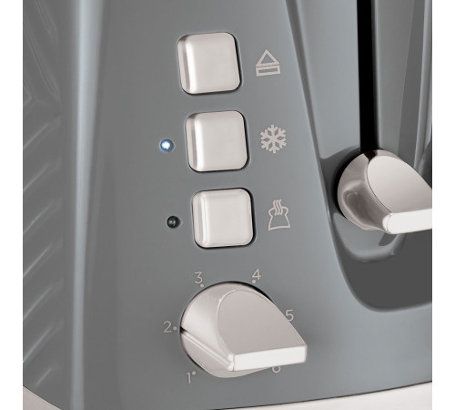 Тостер Russell Hobbs 26392-56 Groove, сірий