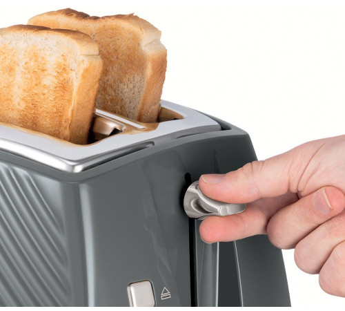 Тостер Russell Hobbs 26392-56 Groove, сірий