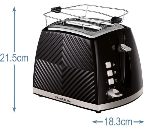 Тостер Russell Hobbs 26390-56 Groove, черный