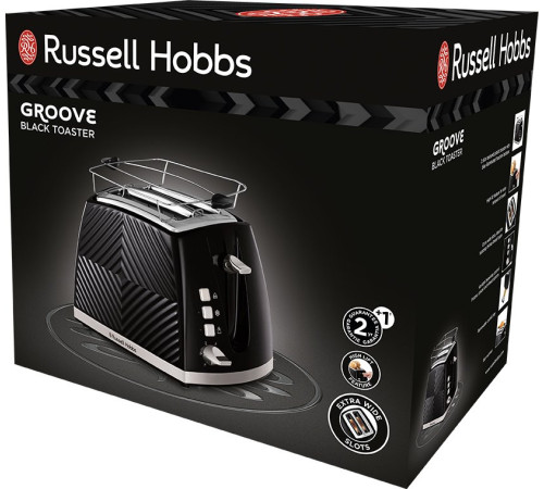Тостер Russell Hobbs 26390-56 Groove, черный