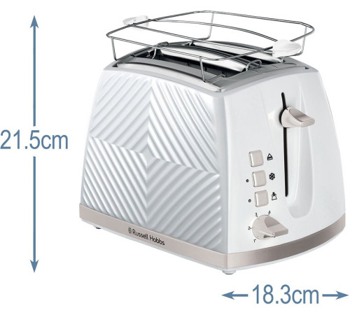 Тостер Russell Hobbs 26391-56 Groove, белый