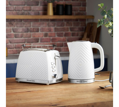 Тостер Russell Hobbs 26391-56 Groove, белый