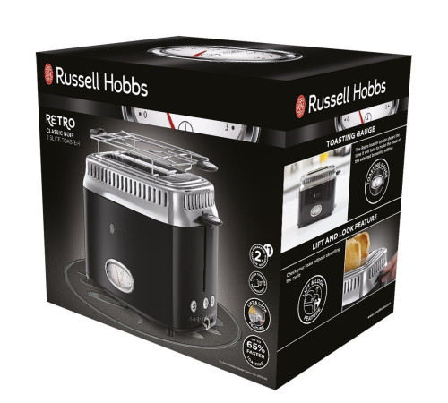 Тостер Russell Hobbs 21681-56 Retro Black
