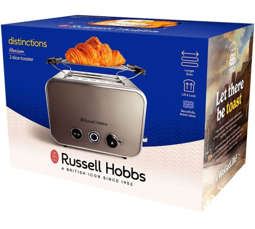 Тостер Russell Hobbs 26432-56 Distinctions 2-Slice, металл