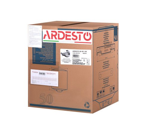 Водонагреватель (бойлер) электрический накопительный Ardesto EWH-50ACWMI