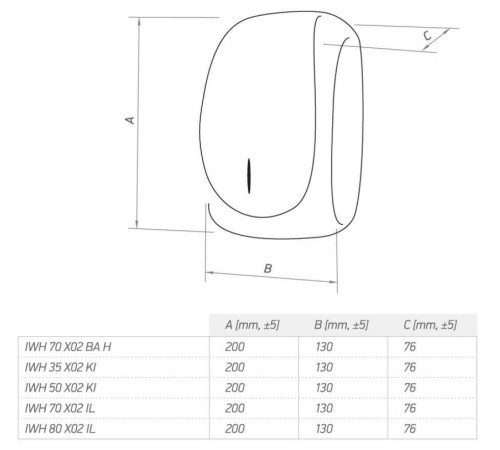 Водонагреватель (бойлер) электрический проточный Tesy IWH 50 X02 BA H