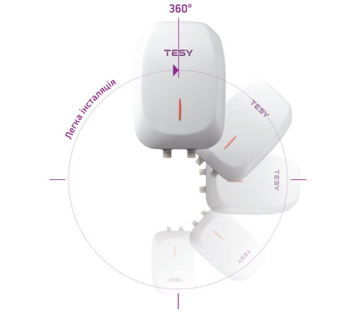 Водонагреватель (бойлер) электрический проточный Tesy IWH 80 X02 IL