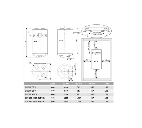 Бойлер Tesy Bilight 100V GCV 1004420 B11 TSRC