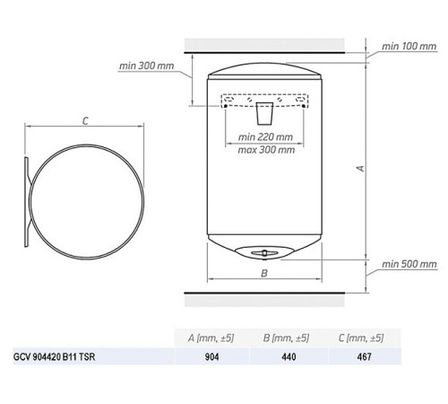 Бойлер Tesy Bilight 90 GCV 904420 B11 TSR